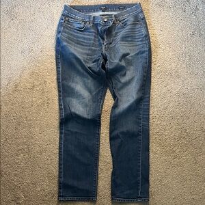 J. Crew Men's Dark Blue Straight Jeans